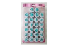 Kit de 26pzs de sacabocado con forma de abecedario